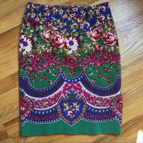 Anthropologie Maeve Sheffield Pencil Skirt floral - Picture 5 of 7